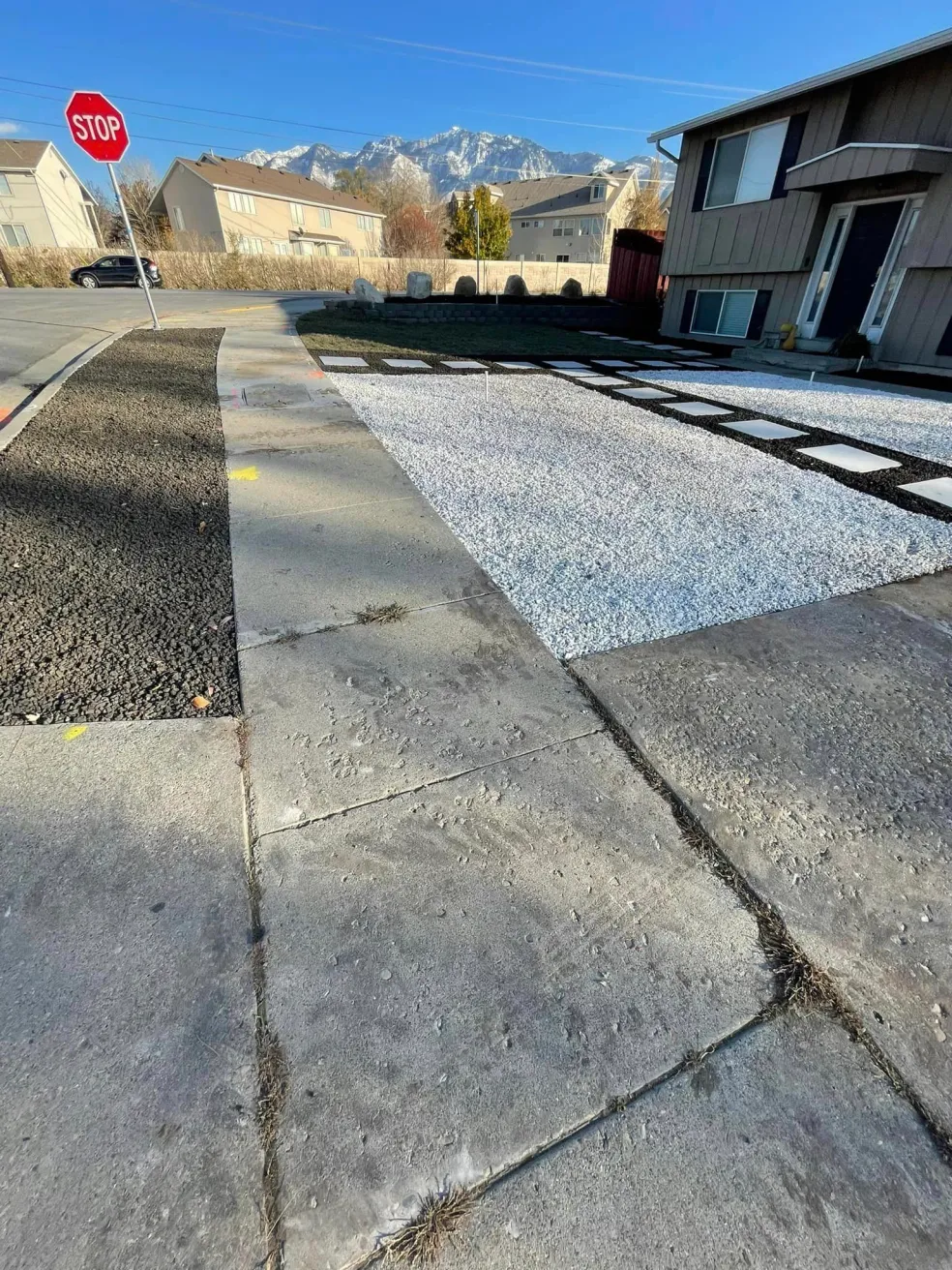 Hardscaping project in Utah — patio and stonework