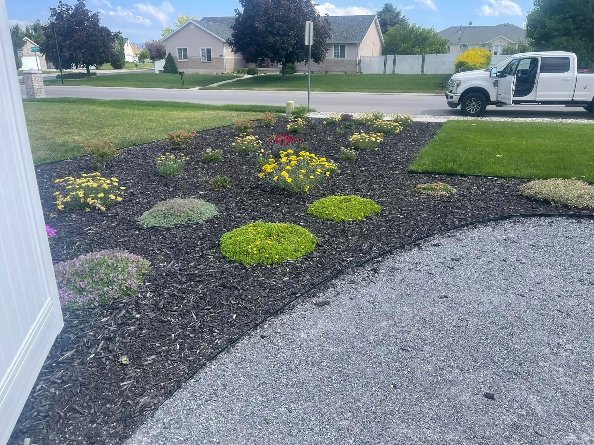 Landscaping project in Utah — residential landscape
