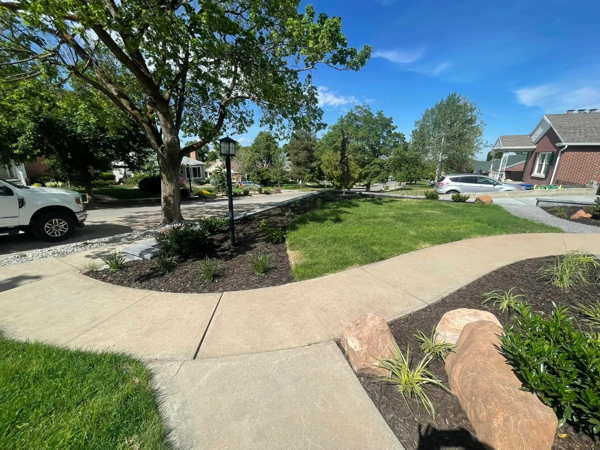 Landscaping project in Utah — outdoor planting and layout